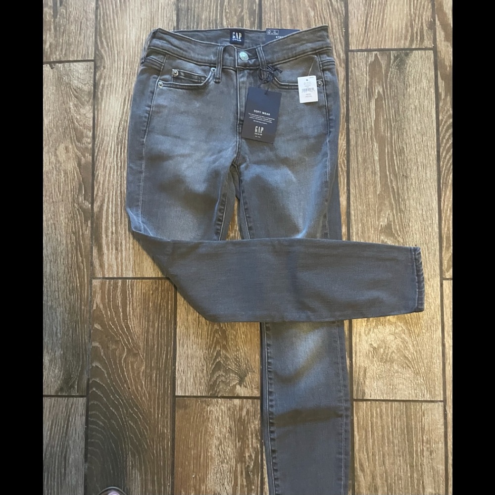 GAP Dark Wash Grey Jeans